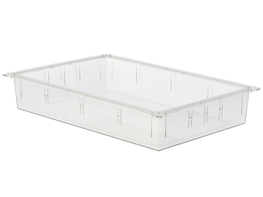 [27958] CASSETTO ISO PLASTICA TRASPARENTE 600x400x100 mm  chiuso