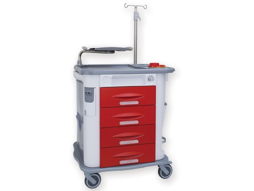 [45750] CARRELLO AURION EMERGENZA  rosso