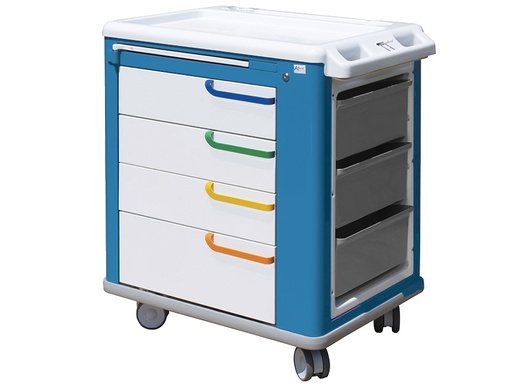 [45711] CARRELLO MULTIFUNZIONALE  standard  bianco/blu