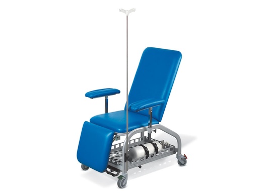[27561] POLTRONA DONATORI con ruote  blu