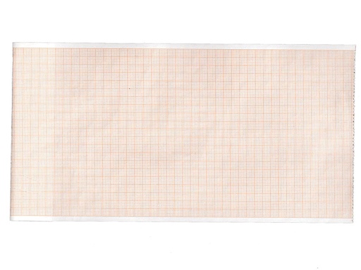 [GM-29220] Carta termica ECG 112x27 mmxm  rotolo griglia arancio