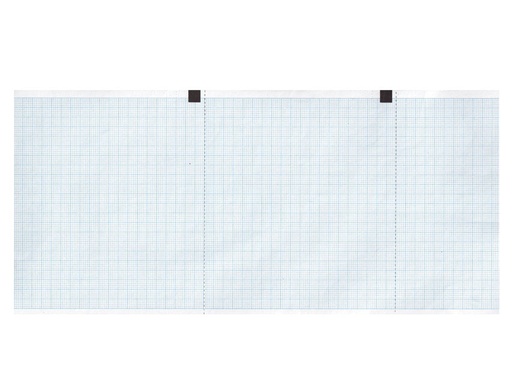 [32974] Carta termica ECG 120x18 mmxm  rotolo griglia blu
