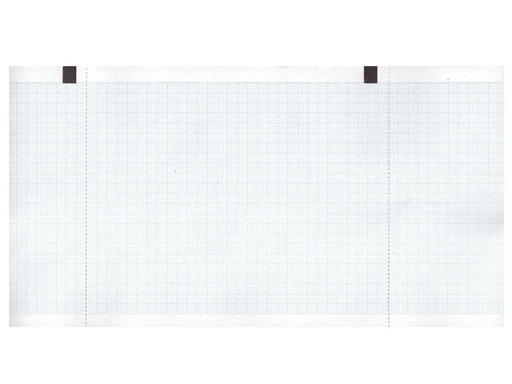 [32972] Carta termica ECG 130x27 mmxm  rotolo griglia blu