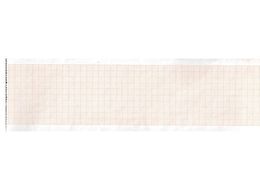 [32989] Carta termica ECG 63x30 mmxm  rotolo griglia arancio