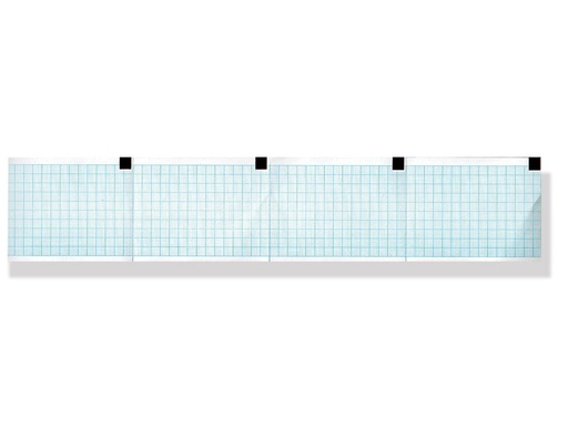 [32977] Carta termica ECG 60x75 mm x 250  pacco griglia blu