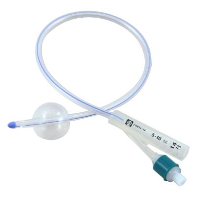 [DMM09137] Catetere foley sillic.puro linea radiopaca a 2 vie ch 14 pall.5ml punta aperta