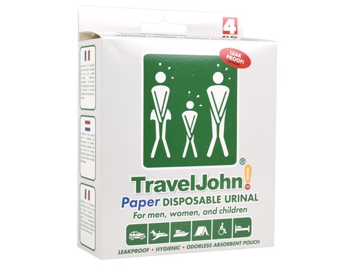 [25879] TRAVELJOHN WC PORTATILE IN CARTA  800 cc