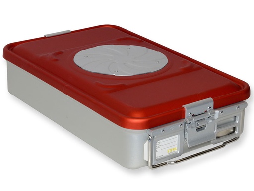 [37210] CONTAINER CON VALVOLA medio h100 mm  rosso
