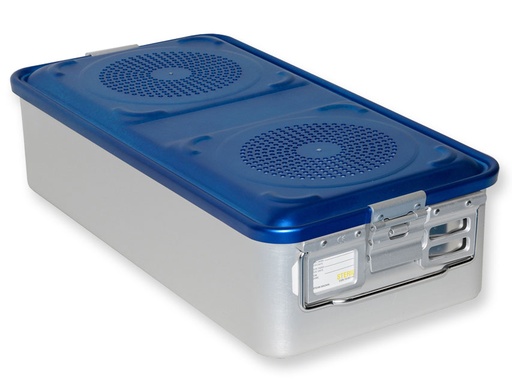 [37132] CONTAINER CON FILTRO grande h150 mm  blu forato