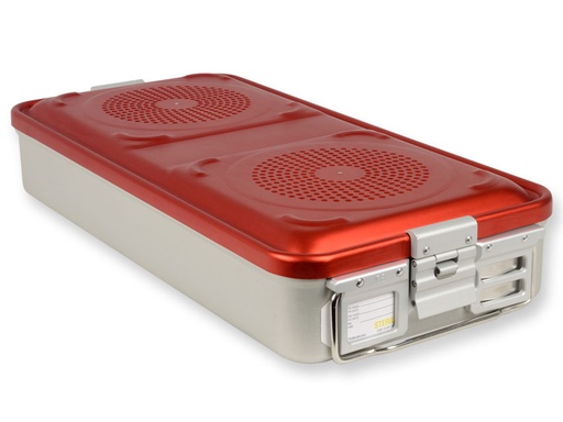 [GM-29314] CONTAINER CON FILTRO grande h100 mm  rosso