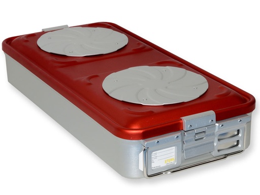 [37260] CONTAINER CON VALVOLA grande h100 mm  rosso