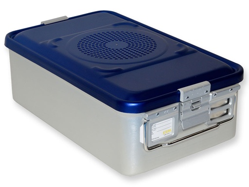 [37082] CONTAINER CON FILTRO medio h150 mm  blu forato