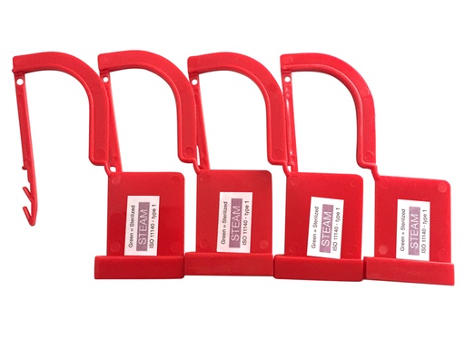 [37343] SIGILLO IN PLASTICA CON INDICATORE DI VAPORE  rosso