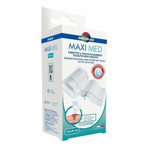 [DMM01200] Cerotto a taglio Maxi Med con garza centrale mt 5 x 8 cm