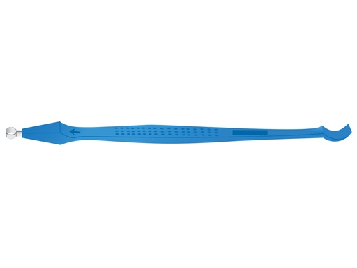 [22565] CURETTE DERMATOLOGICHE GIMA CON RASCHIETTO diametro 5 mm