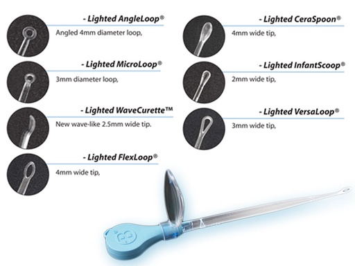 [31450] ASSORTIMENTO CURETTE AURICOLARI ILLUMINATE