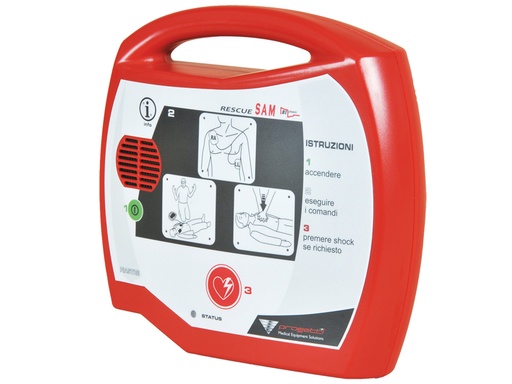 [33426] DEFIBRILLATORE AED RESCUE SAM - italiano