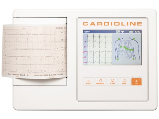 [GM-29567] CARDIOLINE ECG100L GLASGOW - schermo a colori touch da 5"