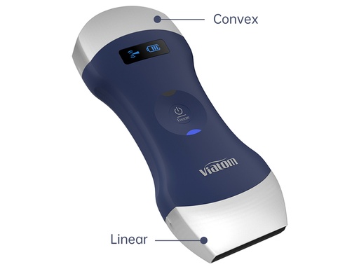 [33932] ECOGRAFO PORTATILE LINEARE/CONVESSO DOPPIA TESTA WIRELESS VIATOM disponibile dicembre 2023