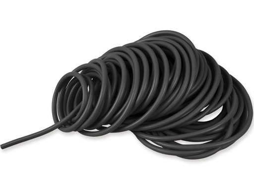 [47064] MATASSA TUBO LATEX 25 m x 3,5 mm - X-resistente - nero