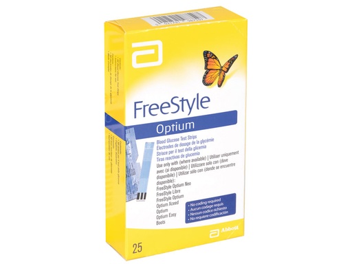 [23942] STRISCE GLUCOSIO ABBOTT FREESTYLE OPTIUM