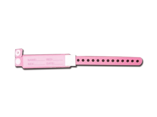 [29937] BRACCIALETTO IDENTIFICATIVO ROSA - neonato