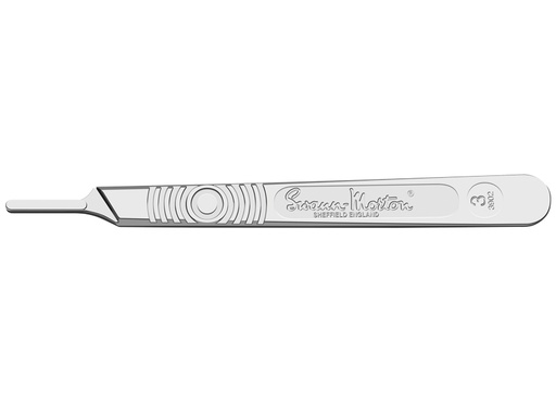 [22423] MANICO PORTALAME SWANN-MORTON ACCIAIO INOX N. 3 senza CE