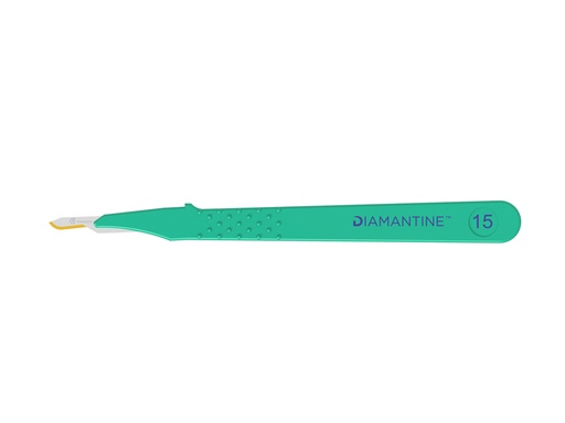 [22463] BISTURI DIAMANTINE LAMA INOX N.15 - sterile