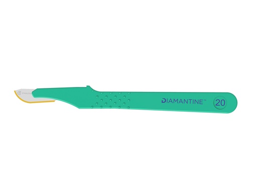 [22464] BISTURI DIAMANTINE LAMA INOX N.20 - sterile