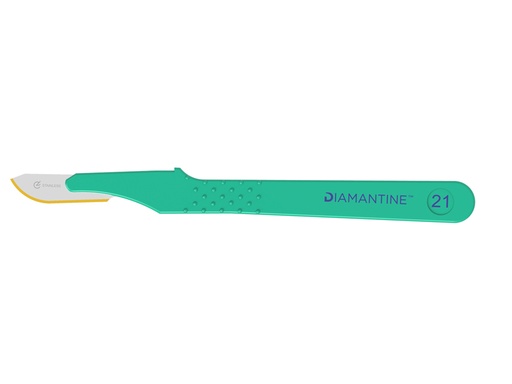 [22465] BISTURI DIAMANTINE LAMA INOX N.21 - sterile