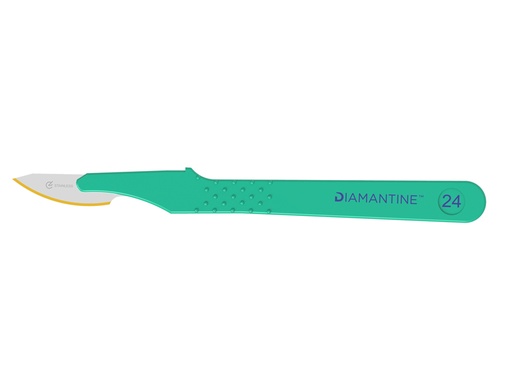 [22468] BISTURI DIAMANTINE LAMA INOX N.24 - sterile
