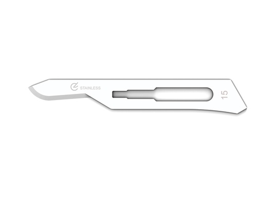 [27023] LAME GIMA INOX N. 15 STERILI