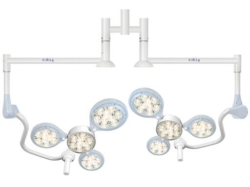 [49154] LAMPADA LED QUATTROLUCI - a soffitto, doppia