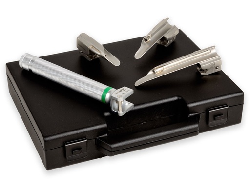 [34332] SET LARINGO "MAXLITE" F.O. PEDIATRICO 3 LAME MILLER 00,0,1 - 2,5V