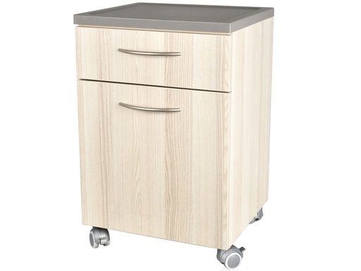 [27654] COMODINO con cassetto - beige striato