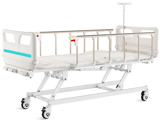 [44742] LETTO A 4 SEZIONI AD ALTEZZA VARIABILE - 3 manovelle - con ruote