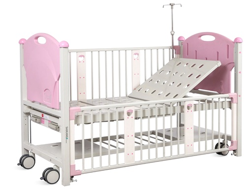 [GM-29931] LETTINO PEDIATRICO - 2 manovelle - rosa