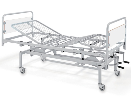 [44734] LETTO A TRE SEZIONI AD ALTEZZA VARIABILE - 2 manovelle - con ruote