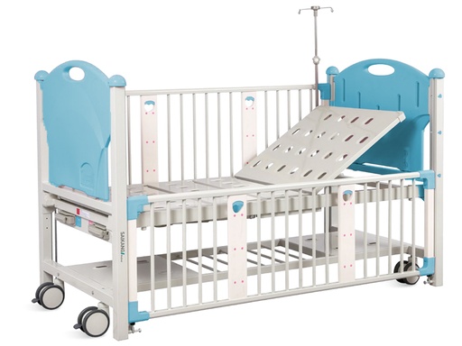 [GM-29933] LETTINO PEDIATRICO - 2 manovelle - azzurro