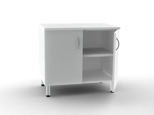 [GM-29937] UNITÀ BASE DOPPIA 2 porte con 2 scaffali - bianca