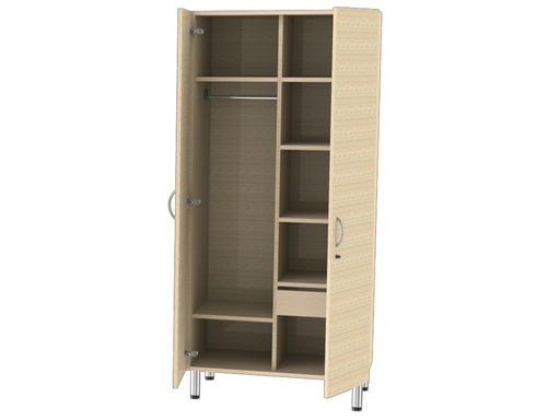 [43525] ARMADIO PER CAMERA - beige striato - smontato