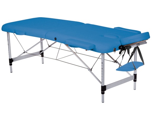 [GM-30036] LETTINO DA MASSAGGIO IN ALLUMINIO a 2 SEZIONI - blu