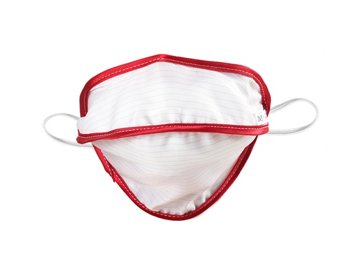 [20772] MASCHERINA RIUTILIZZABILE MYCROCLEAN JUNIOR/ADULTI SMALL BFE 99,8% - bianco/rosso