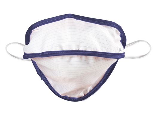 [20765] MASCHERINA RIUTILIZZABILE MYCROCLEAN BFE 99,8% - bianca/blu