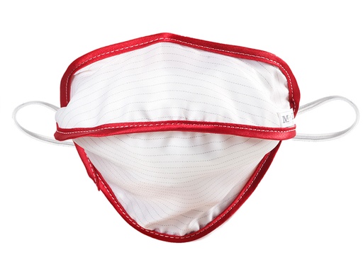 [20766] MASCHERINA RIUTILIZZABILE MYCROCLEAN BFE 99,8% - bianca/rossa