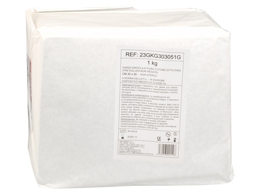 [34792] GARZA COTONE 30x30 cm confezione da 1 kg