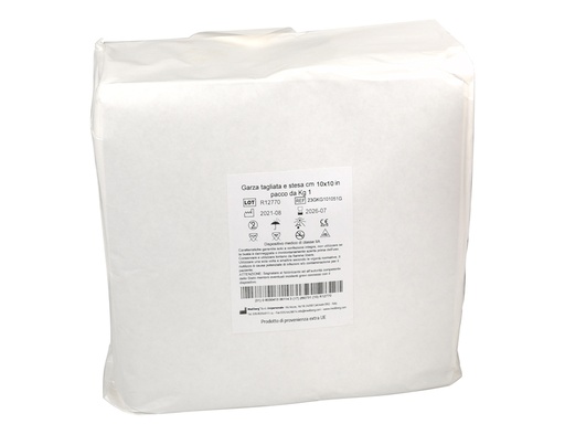 [34790] GARZA COTONE 10x10 cm confezione da 1 kg