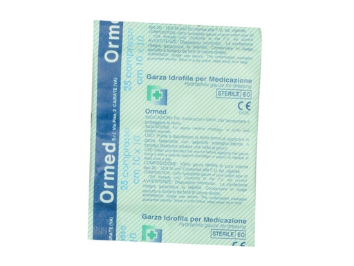 [34760] COMPRESSE GARZA COTONE 10X10 cm - buste da 25