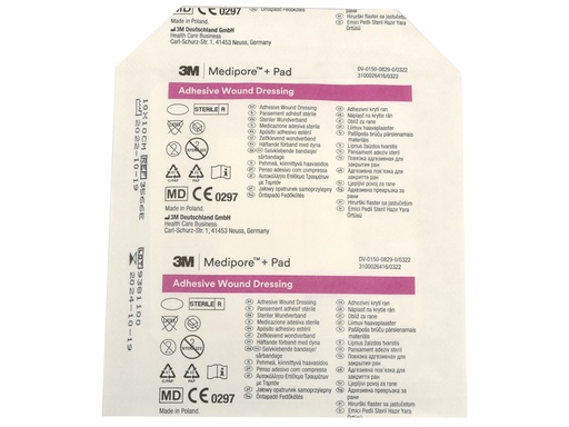 [34937] MEDIPORE 3M + PAD 10 x 10 cm