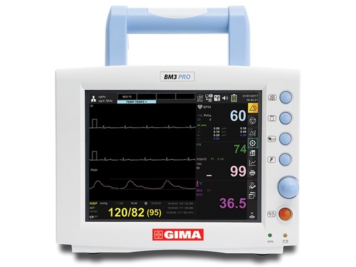 [33720] MONITOR GIMA BM3 PRO - SpO2+ECG+NIBP+TEMP+RESP